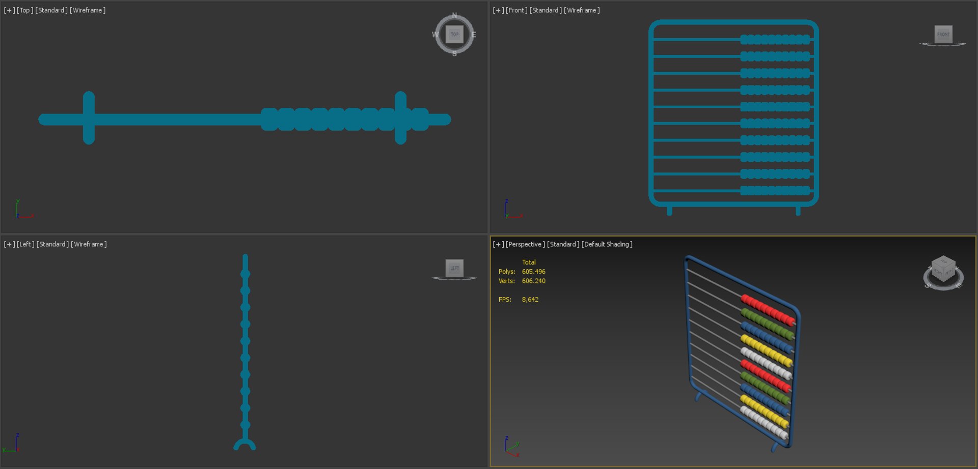 3D Abacus Model - TurboSquid 1943559
