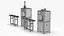 3D Collection of Automatic Packaging Production Machine model