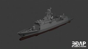 Republic Of Korean Navy Incheon-Class Frigate 3D