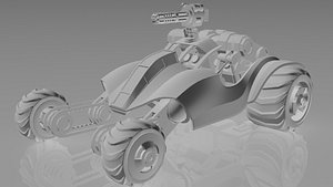Post apocalyptic style car