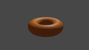 3D raw donuts model