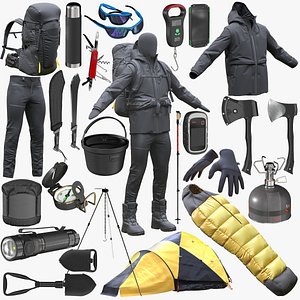 3D model Mens Hiking Collection