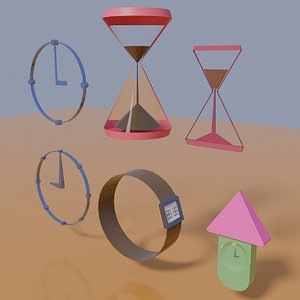 Clock icons and time