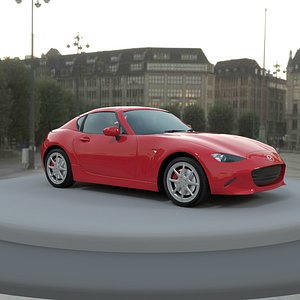 Mazda mx 5 hardtop unity 3d cycles ready 3D model