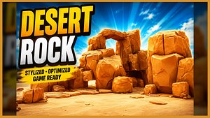 Stylized Desert Rock Pack Volume 1 3D