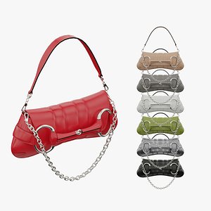 GUCCI Horsebit Chain Medium Shoulder Bags