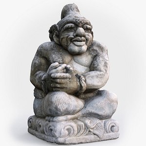 balinese guardian statue 3D model