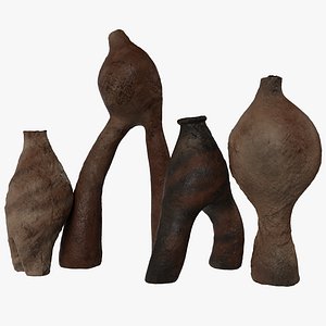 Human Shaped Mud Vases