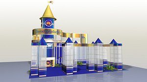 3D exhibition stand sweet model