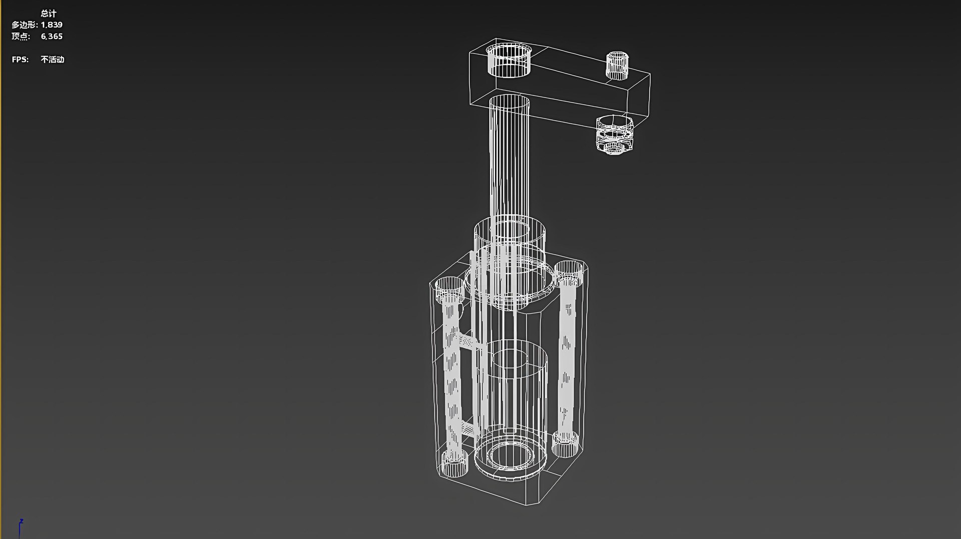 3D Rotate Downpress Cylinder Model - TurboSquid 2295869