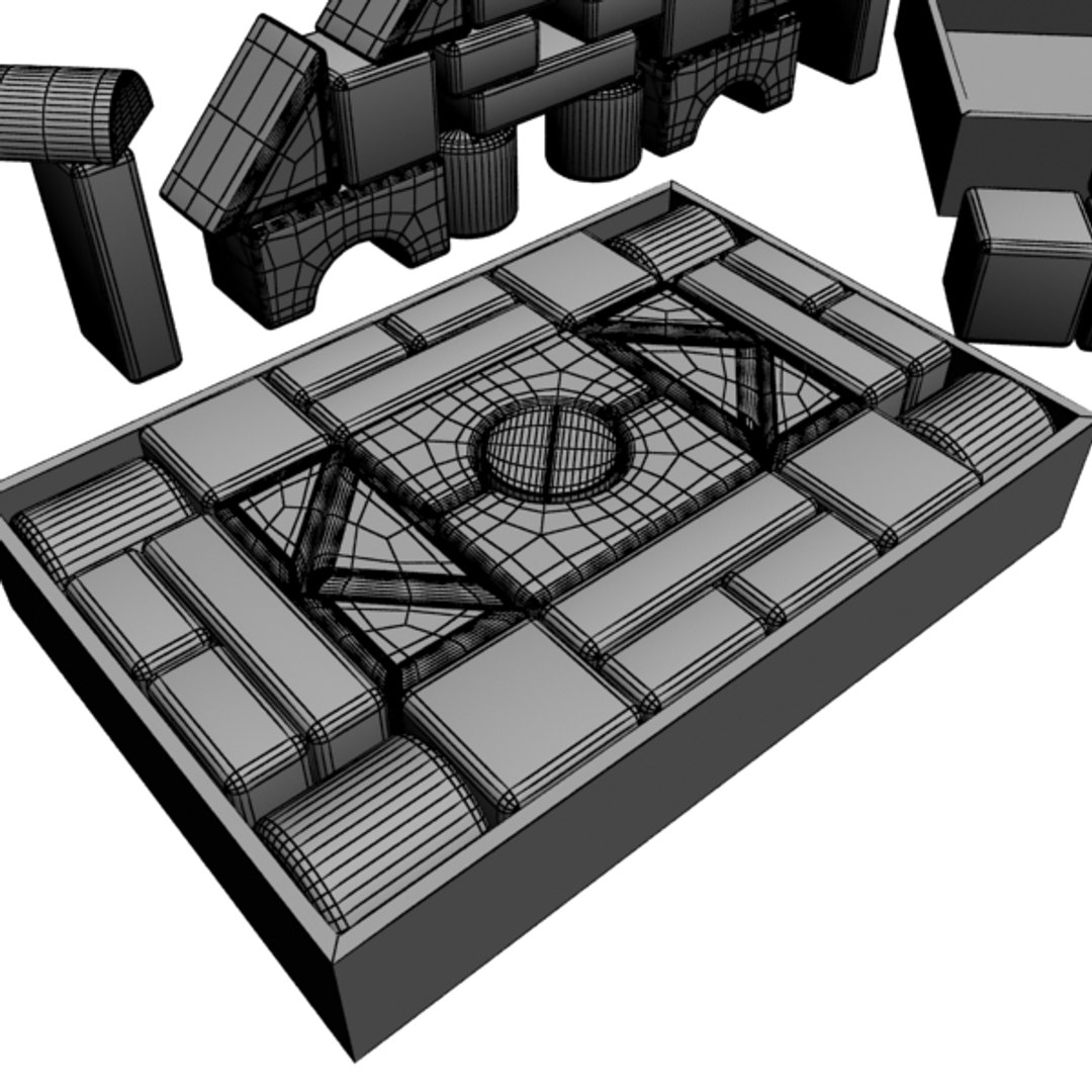 3ds Max Wood Blocks
