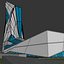 Torre gemela del rascacielos del deconstructivismo