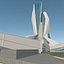 Torre gemela del rascacielos del deconstructivismo