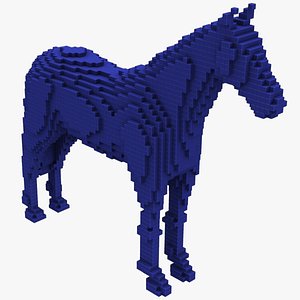 Voxel Horse Obj