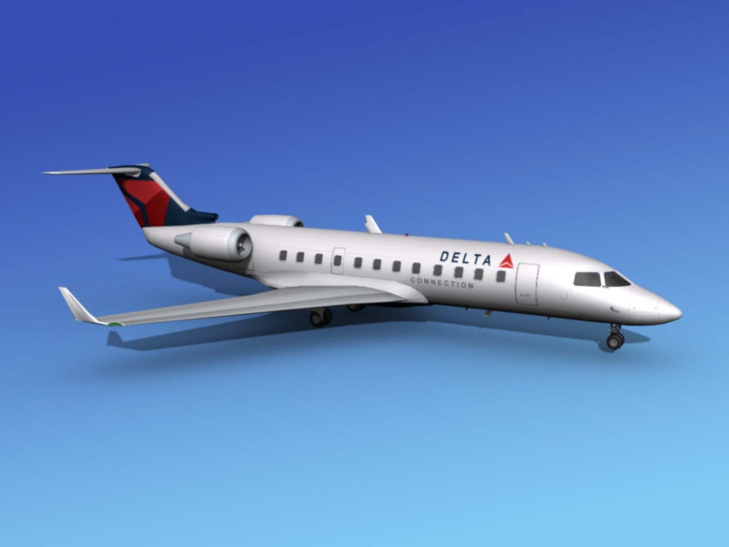 3d crj100 canadair