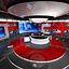 virtual set studio 3d model
