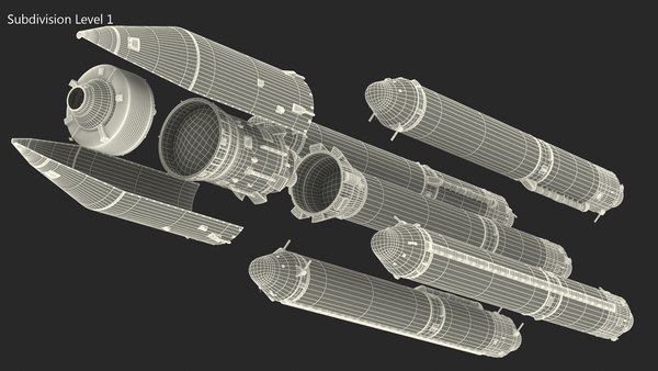 3D model Heavy Lift Rocket System - TurboSquid 1769935