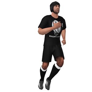 Rugby player 1 LOD2 Rigged