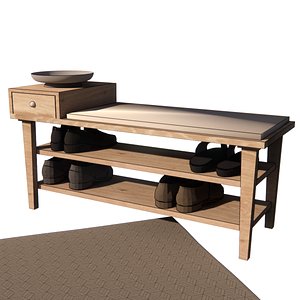 Shoe Rack with Bench model