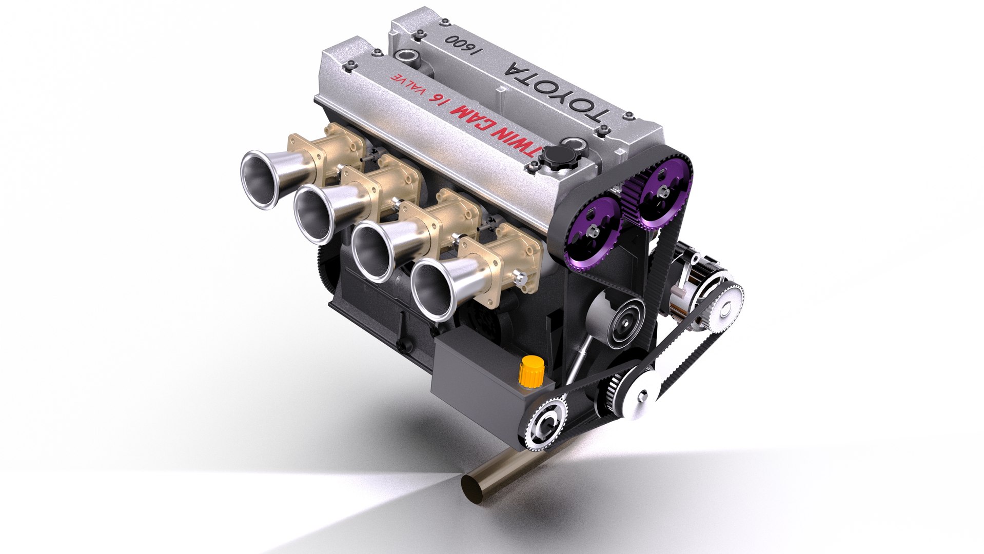 パーツ TOYOTA 1600 TWIN CAM 16 VALVE 4AG 1/4 Toyota 4A-GE 16V Tuned Engine - Assembled – dbsworks