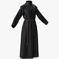 Robe with Mantle Black and Pouch