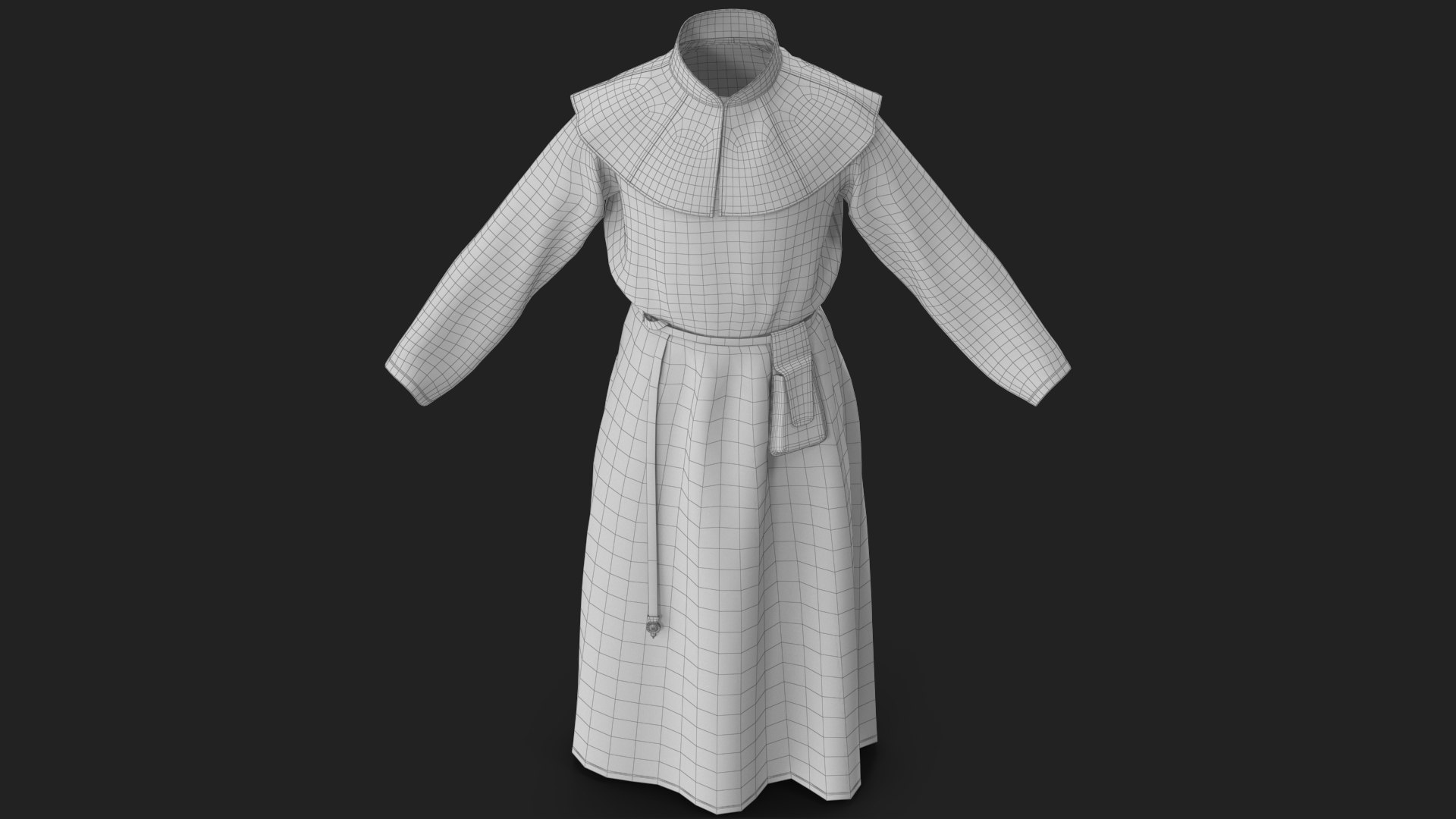 Robe with Mantle Black and Pouch 3D model https://p.turbosquid.com/ts-thumb/UL/IAEB6M/xl/wireframe_18/jpg/1778737467/1920x1080/fit_q87/26b82f8791529523942cb85192ea377d7b373ef8/wireframe_18.jpg