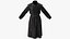 Robe avec manteau noir et pochette