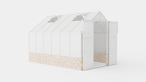 3D Greenhouse Cassandra 9900 Glass ALU