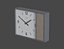 Horloge murale rétro japonaise low-poly