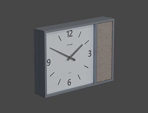 Low-Poly Japanese Retro Wall Clock 3D