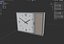 Horloge murale rétro japonaise low-poly