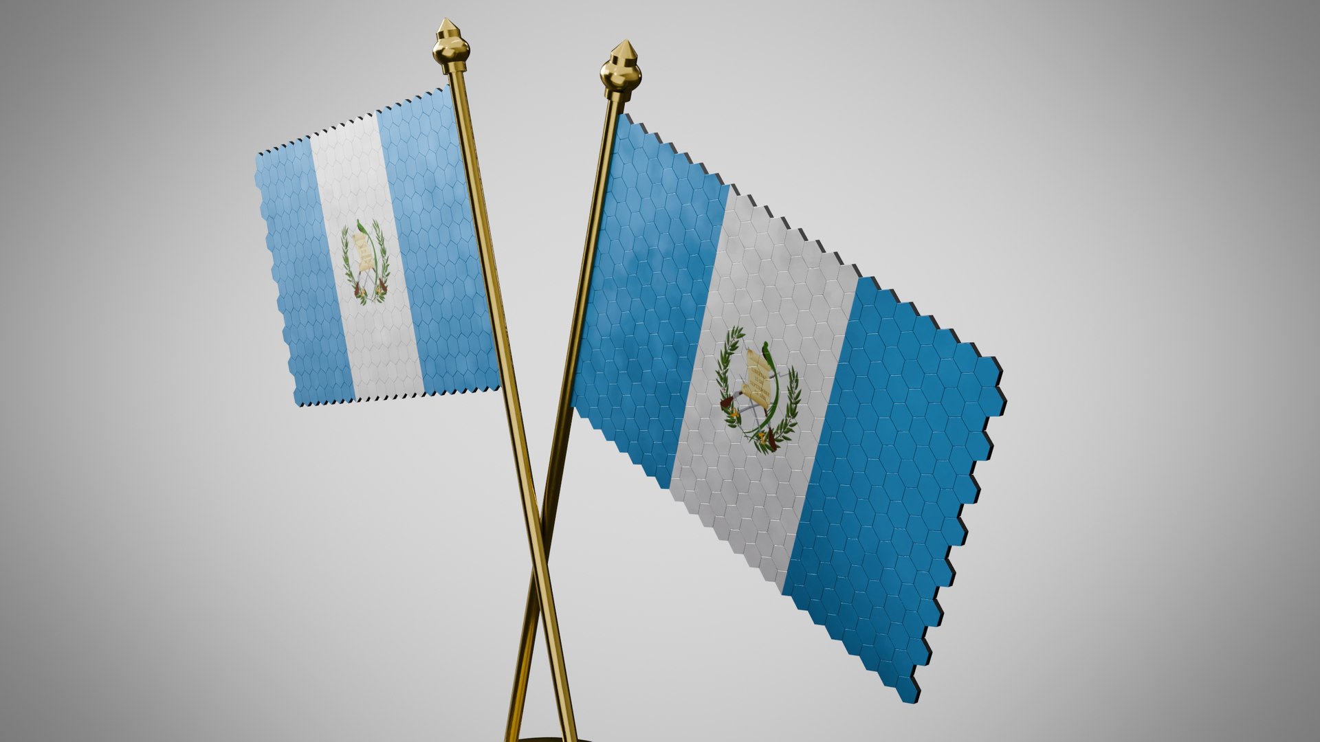 Table Flag Of Guatemala Model - TurboSquid 2558455