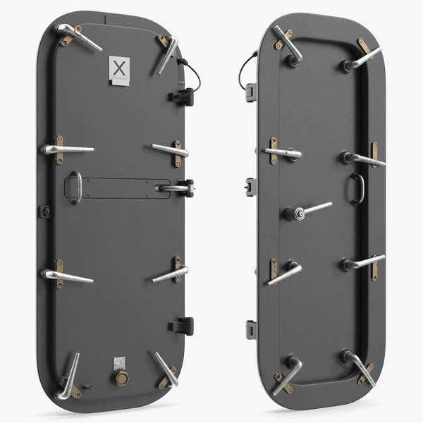 modèle 3D de Porte d'écoutille de navire étanche noire - TurboSquid 2454373