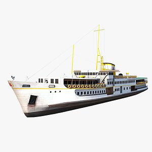 3D Istanbul Vapuru Cityline Ferry Low-poly 3D model