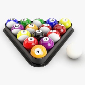 pool balls 3D model