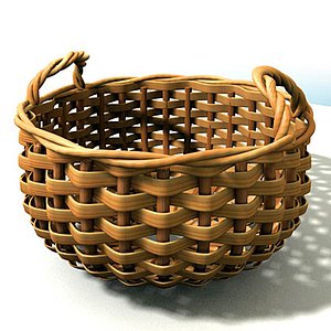 decoration basket cesta 3d model