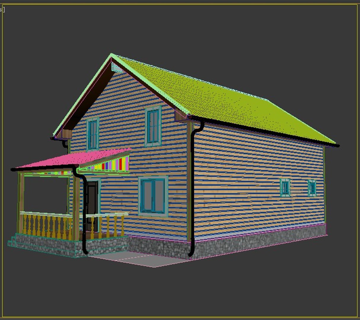 Simply Wooden House 3D Model - TurboSquid 1463785