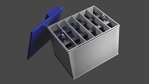 3D Car Battery - Detailed model