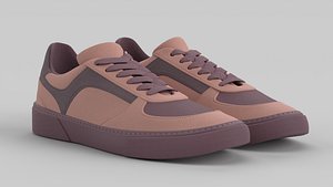 Crawler Burgundy Shoe Sneaker 3D