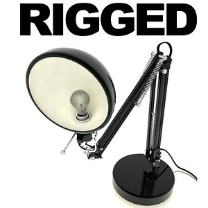 rigged lamp animation 3d max