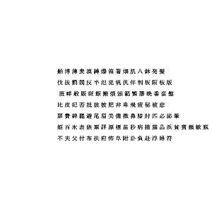 3D chinese ms pmincho font