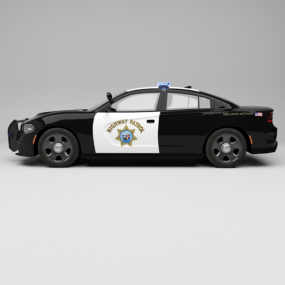 Police Car Dodge Model - TurboSquid 1470240