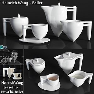 heinrich wang tea set 3D model
