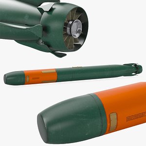 MK 48 Heavyweight ASW Torpedo 3D