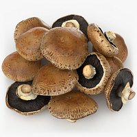 Pile Of Fresh Portobello Mushrooms