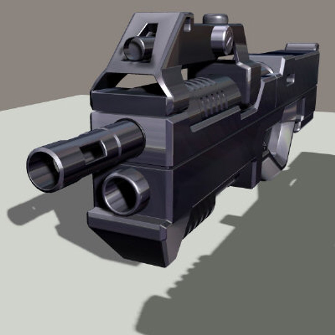Pulse Rifle 3d Obj
