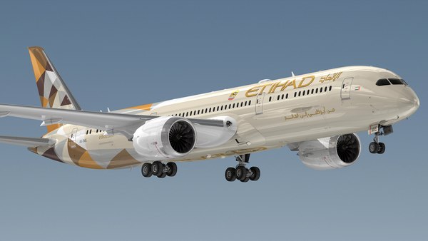 ボーイング787-9 エティハド航空3Dモデル - TurboSquid 1999547