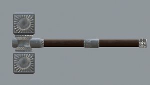 3D battle hammer
