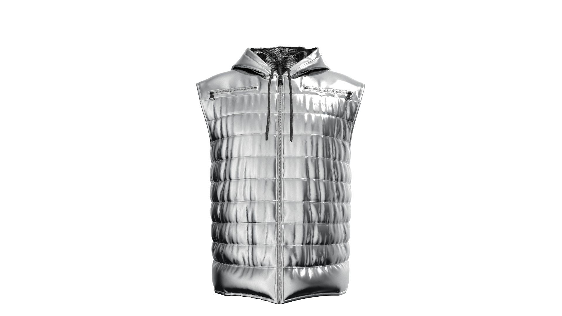 Male Puffer Vest 3D Model - TurboSquid 2155693
