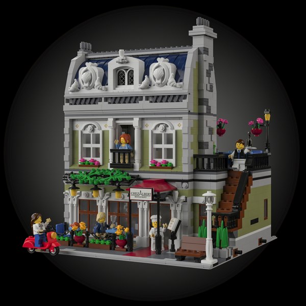 modèle 3D de Lego 10243 Restaurant parisien - TurboSquid 1441308
